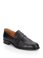 Saks Fifth Avenue Made In Italy Leather Embossed-vamp Loafers