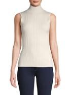 525 America Ribbed Sleeveless Cotton-blend Top