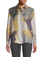 Versace Collection Filigree Silk Shirt