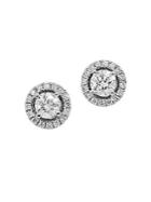 Diana M Jewels Diamond And 14k White Gold Stud Earrings