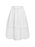 Vince Wide Hem Cotton A-line Skirt
