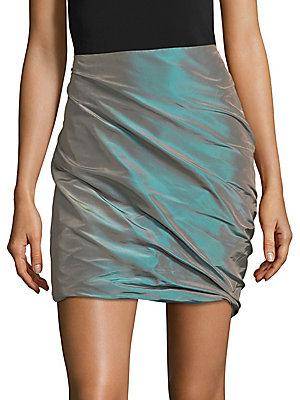 Pauw Shirred Silk Skirt