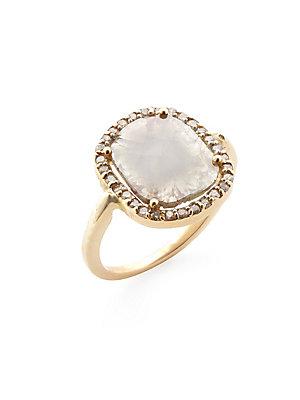 Adornia Fine Jewelry Diamond And 14k Yellow Gold Sasha Slice Ring