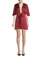 Cami Nyc The Lane Tie-front Silk Dress