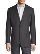 Michael Kors Slim-fit Wool Grid Sports Jacket
