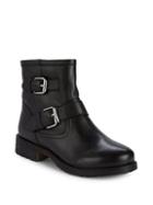 Steve Madden Morty Leather Buckle Booties