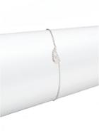 Kc Designs Brilliant 0.08 Tcw Diamond & 14k White Gold Wing Charm Bracelet