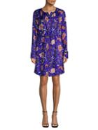 Diane Von Furstenberg Floral Silk Shirtdress