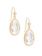 Rivka Friedman Crystal 18k Goldplated Drop Earrings