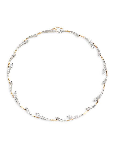 Adriana Orsini Goldplated & Rhodium-plated Sterling Silver & Crystal Necklace