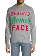 American Stitch Resting Grinch Face Sweater