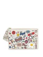 Anya Hindmarch Graphic Tassel Leather Pouch