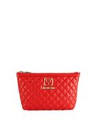 Love Moschino Bustina Faux Leather Pouch