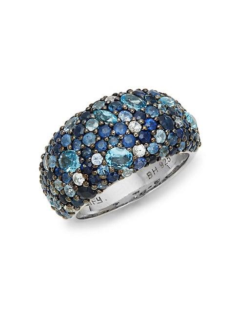 Effy Sterling Silver & Mixed Topaz Ring