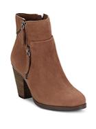 Vince Camuto Leather Almond Toe Ankle Boots