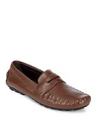 Canali Slip-on Leather Driver Shoes