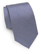 Saks Fifth Avenue Made In Italy Cone Patterned Silk Tie
