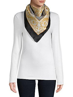 Versace Collection Square Silk Scarf