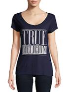 True Religion Logo V-neck Tee