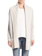 Vince Colorblock Ribbed Cardigan
