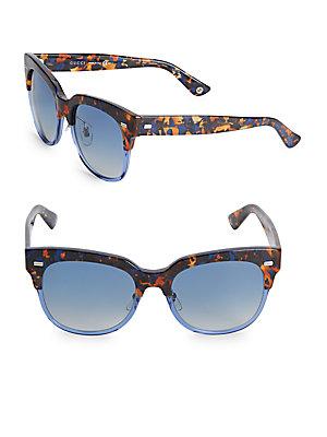 Saint Laurent Gucci Sun Havana 54mm Clubmaster Sunglasses