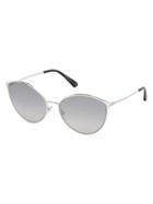 Tom Ford 60mm Zeila Mirrored Sunglasses