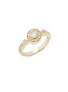 Effy 14k Yellow Gold Halo Solitaire Ring