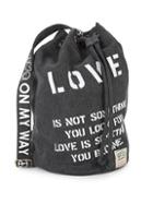 Peace Love World Sling Bucket Bag