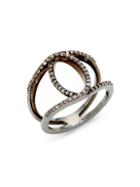 Adornia Fine Jewelry Diamond Interlock Ring