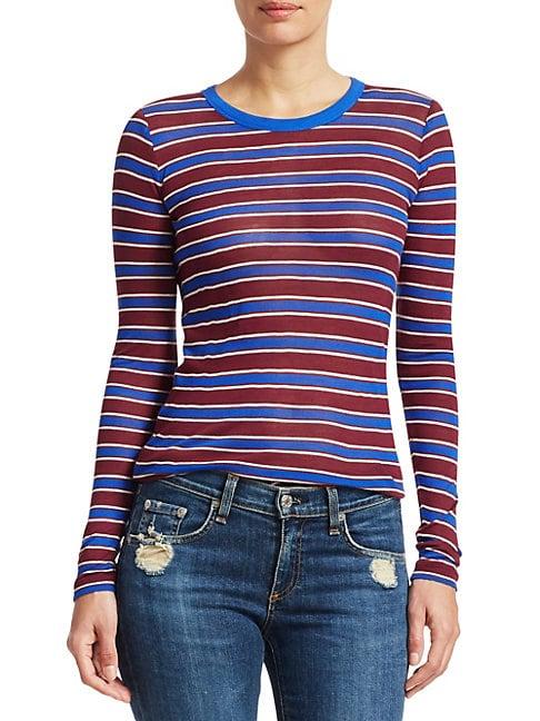 Rag & Bone Avery Striped Cashmere-blend Shirt