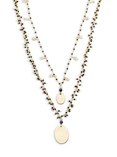 Alanna Bess Double Layer Pendant Necklace