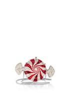 Saks Fifth Avenue Off 5th Peppermint Candy Crystal Clutch