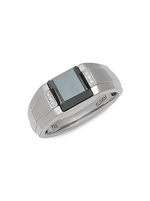 Effy Sterling Silver & Diamond Ring