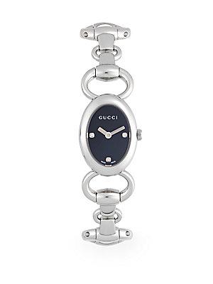 Gucci Sapphire & Stainless Steel Watch