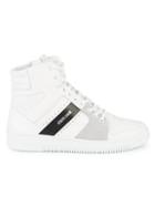 Roberto Cavalli High-top Leather & Suede Sneakers