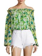 Rococo Sand Cotrie Floral Off-the-shoulder Top