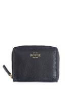 Royce New York Zip Leather Credit Card Case