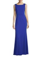 Marchesa Notte Sheer-back Embroidered Gown