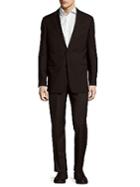 Armani Collezioni Solid Two-button Wool Suit