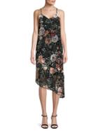 Nanette Nanette Lepore Floral Asymmetrical Slip Dress