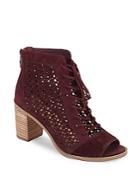 Vince Camuto Trevan Perforated Suede Booties