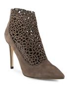 Jimmy Choo Point Toe Leather Ankle Boots