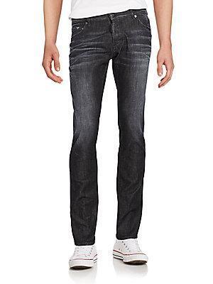 Dsquared2 Whiskered Slim-fit Jeans