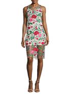 Alexia Admor Embroidered Floral Slip Dress