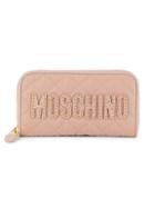 Moschino Quilted Leather Zip-around Wallet
