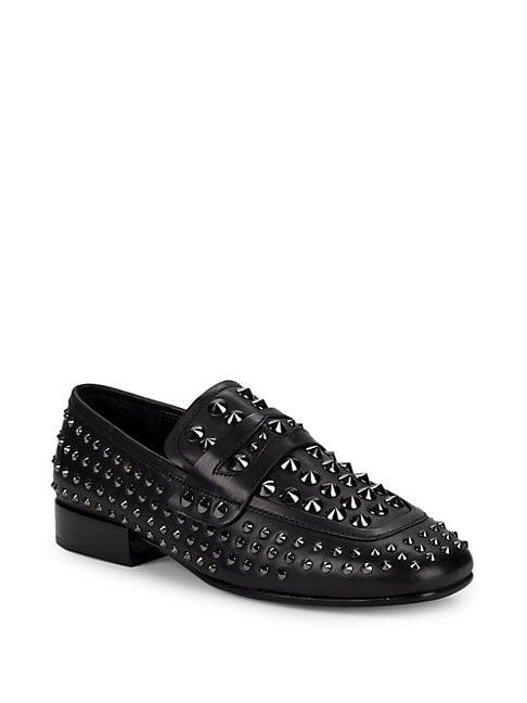 Ash Studded Leather Loafers