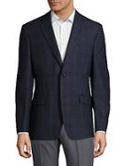 Lauren Ralph Lauren Slim-fit Checkered Wool Jacket