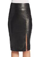Alexander Mcqueen Leather Studded Skirt
