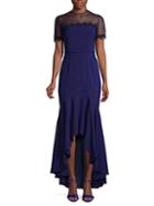 Js Collections Illusion High-low Trumpet Gown