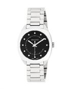 Gucci Stainless Steel Crystal Studded Bracelet Watch